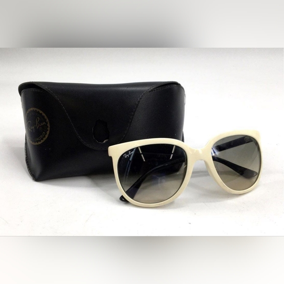 Ray-Ban Accessories - Vintage Ray-Ban White and Black Sunglasses Cats 1000